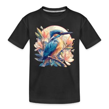 Martin-pêcheur Martin-pêcheur - T-shirt bio Premium Enfant - noir - Devant