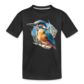 Martin-pêcheur Martin-pêcheur - T-shirt bio Premium Enfant - noir - Devant