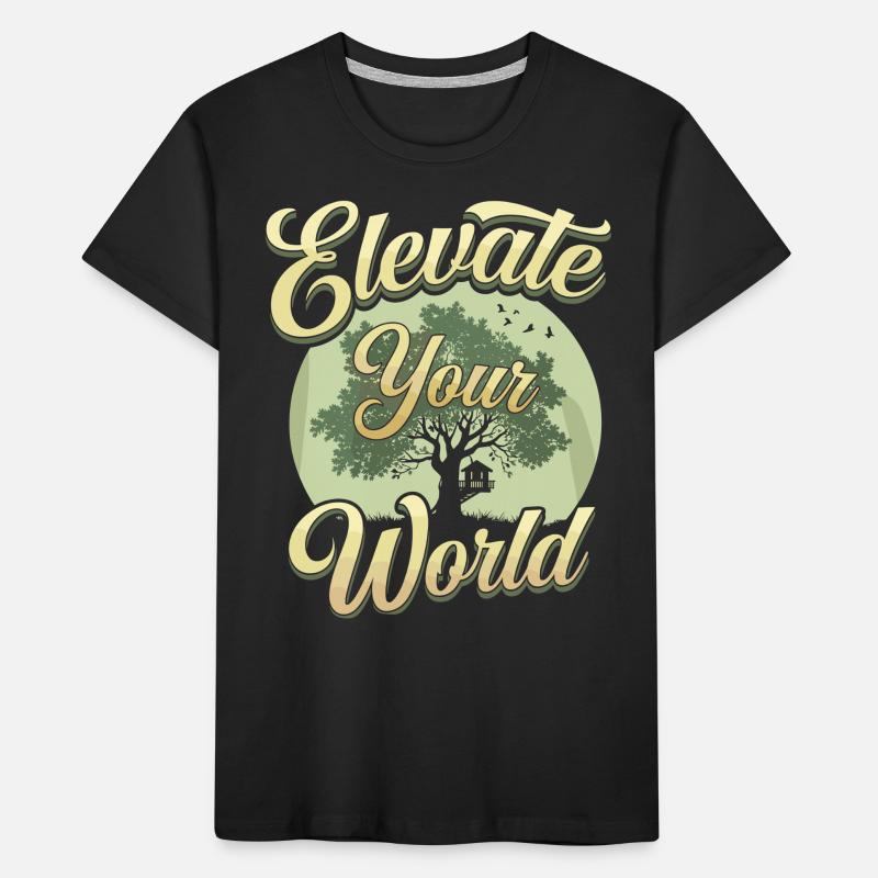 Treehouse builder DIY treehouse construction Kids' Premium Organic T-Shirt