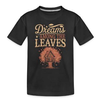 Constructeur de cabanes dans les arbres Construction de cabane dans les arbres - T-shirt bio Premium Enfant - noir - Devant