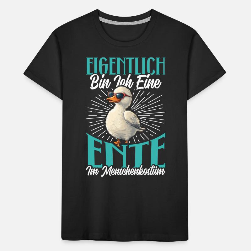 Karneval Party EIGENTLICH BIN ICH EINE ENTE Lustig Kinder Premium Bio T-Shirt