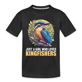 Martin-pêcheur Martin-pêcheur - T-shirt bio Premium Enfant - noir - Devant