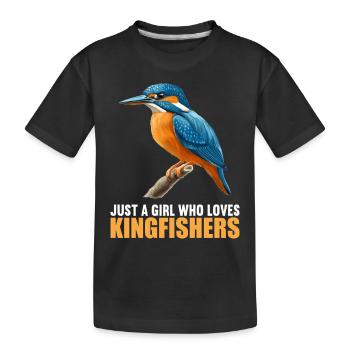 Martin-pêcheur Martin-pêcheur - T-shirt bio Premium Enfant - noir - Devant