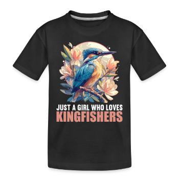 Martin-pêcheur Martin-pêcheur - T-shirt bio Premium Enfant - noir - Devant
