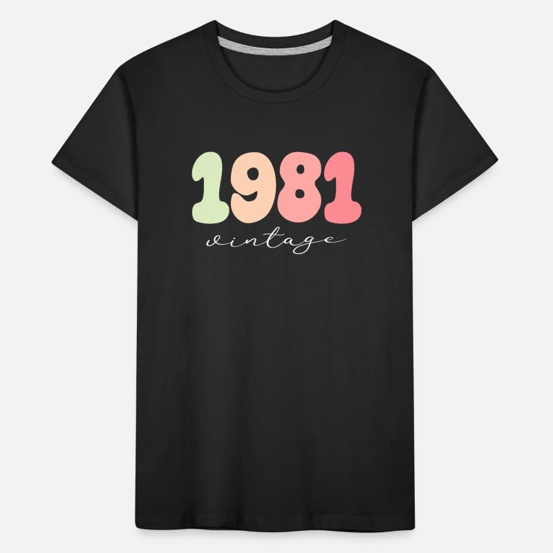 Anniversaire Année de naissance 1981 T-shirt bio Premium Enfant