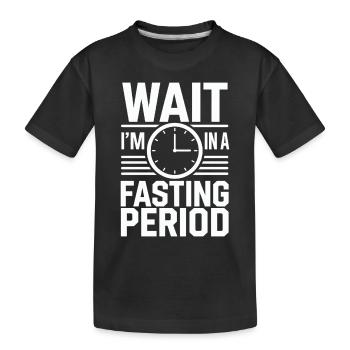 Intermittent fasting Intermittent fasting - Kids' Premium Organic T-Shirt - black - Front