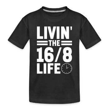 Intermittent fasting Intermittent fasting - Kids' Premium Organic T-Shirt - black - Front