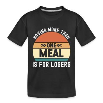 Intermittent fasting Intermittent fasting - Kids' Premium Organic T-Shirt - black - Front