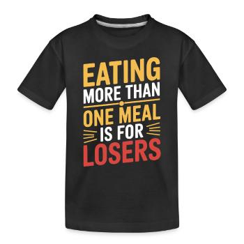 Intermittent fasting Intermittent fasting - Kids' Premium Organic T-Shirt - black - Front