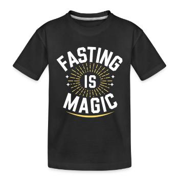 Intermittent fasting Intermittent fasting - Kids' Premium Organic T-Shirt - black - Front