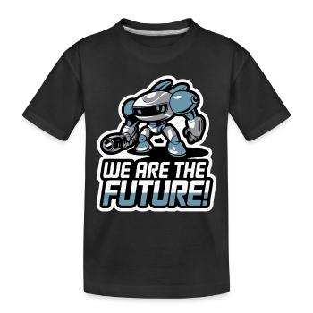 ROBOT, NOUS SOMMES L’AVENIR - T-shirt bio Premium Enfant - noir - Devant