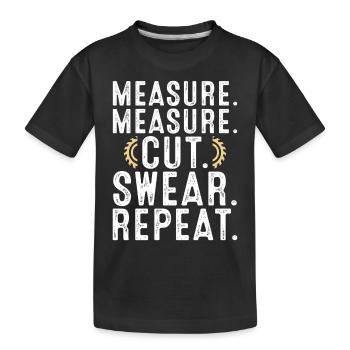 Carpenter Carpenter Carpenter Handyman Gift - Kids' Premium Organic T-Shirt - black - Front