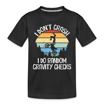 Motorcycle Motorcyclist Men Motorcycle - Kids' Premium Organic T-Shirt - black - Front