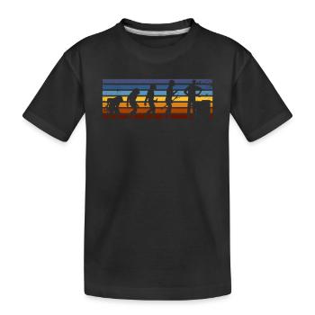 Maurer Evolution Style rétro - T-shirt bio Premium Enfant - noir - Devant
