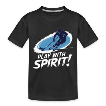 T-SHIRT COOL, PLAY SPIRIT - T-shirt bio Premium Enfant - noir - Devant