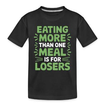 Intermittent fasting Intermittent fasting - Kids' Premium Organic T-Shirt - black - Front