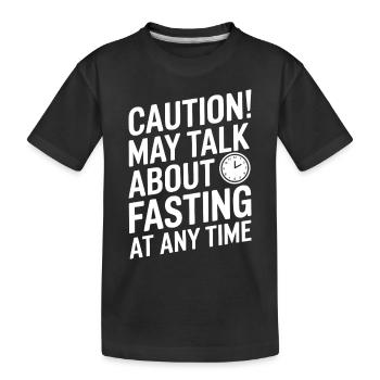 Intermittent fasting Intermittent fasting - Kids' Premium Organic T-Shirt - black - Front