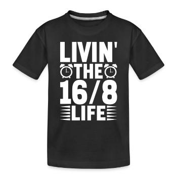 Jeûne intermittent Jeûne intermittent - T-shirt bio Premium Enfant - noir - Devant