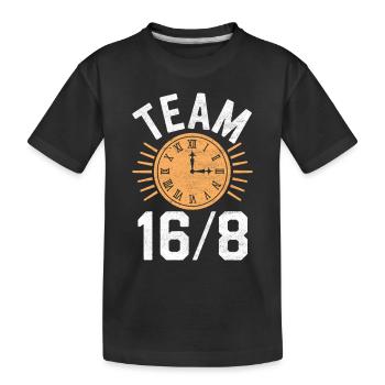 Intermittent fasting Intermittent fasting - Kids' Premium Organic T-Shirt - black - Front