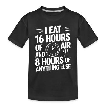 Jeûne intermittent Jeûne intermittent - T-shirt bio Premium Enfant - noir - Devant