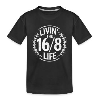 Jeûne intermittent Jeûne intermittent - T-shirt bio Premium Enfant - noir - Devant