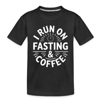 Intermittent fasting Intermittent fasting - Kids' Premium Organic T-Shirt - black - Front