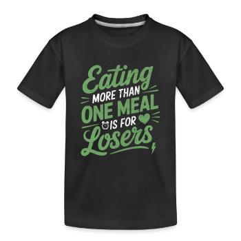 Jeûne intermittent Jeûne intermittent - T-shirt bio Premium Enfant - noir - Devant
