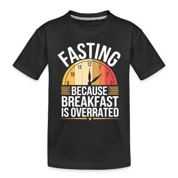 Intermittent fasting Intermittent fasting - Kids' Premium Organic T-Shirt - black - Front