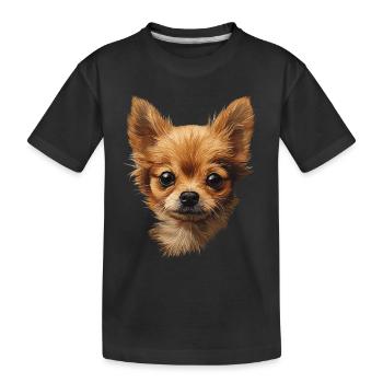 Chihuahua - Kinder Premium Bio T-Shirt - Schwarz - Vorne