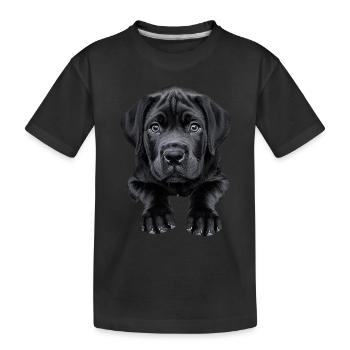 Englischer Mastiff - Kinder Premium Bio T-Shirt - Schwarz - Vorne