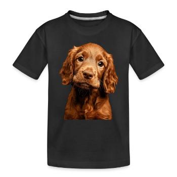 Irish Setter - Kinder Premium Bio T-Shirt - Schwarz - Vorne