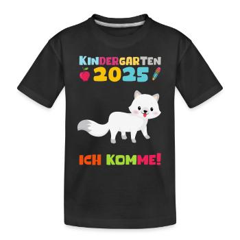Kindergarten 2025 Kids Gift Kita 2025 Decoration - Kids' Premium Organic T-Shirt - black - Front