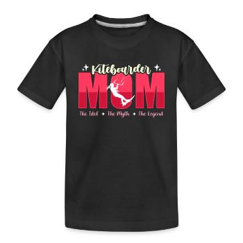 Kiteboarder Maman L’Idole L’Amateur de Kitesurf - T-shirt bio Premium Enfant - noir - Devant