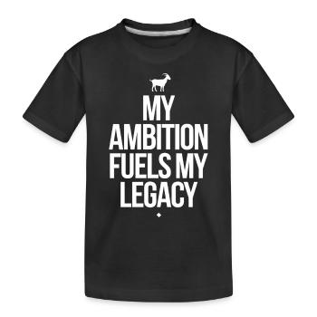 Capricorn Zodiac Sign – My Ambition Drives - Kids' Premium Organic T-Shirt - black - Front