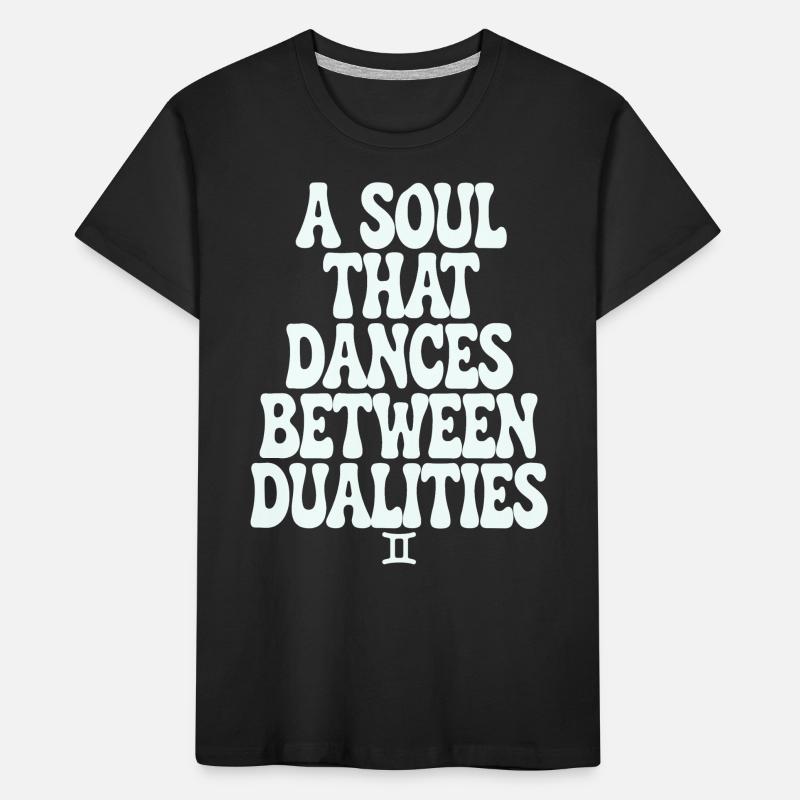 Gemini soul dancing between dualities Kids' Premium Organic T-Shirt