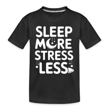 Adeptes de l’hygiène du sommeil, nuits reposantes, - T-shirt bio Premium Enfant - noir - Devant