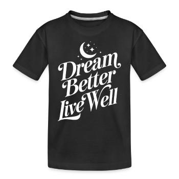 Adeptes de l’hygiène du sommeil, nuits reposantes, - T-shirt bio Premium Enfant - noir - Devant