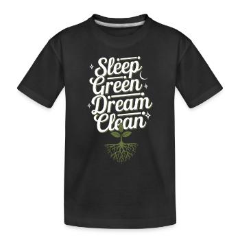 Adeptes de l’hygiène du sommeil, nuits reposantes, - T-shirt bio Premium Enfant - noir - Devant