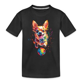 Chihuahua - Kinder Premium Bio T-Shirt - Schwarz - Vorne