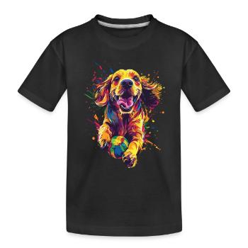 Cocker Spaniel - Kinder Premium Bio T-Shirt - Schwarz - Vorne