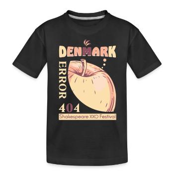 Denmark Shakespeare xxo Festival funny quote - Kinder Premium Bio T-Shirt - Schwarz - Vorne