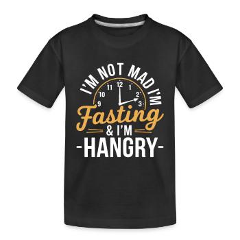 Intermittent fasting Intermittent fasting - Kids' Premium Organic T-Shirt - black - Front