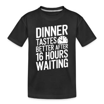 Jeûne intermittent Jeûne intermittent - T-shirt bio Premium Enfant - noir - Devant