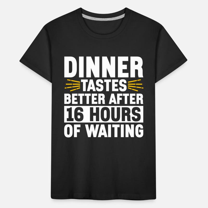 Intervallfasten Intermittierendes Fasten Kinder Premium Bio T-Shirt