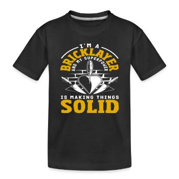 Le super-pouvoir de Mason pour réparer les choses - T-shirt bio Premium Enfant - noir - Devant