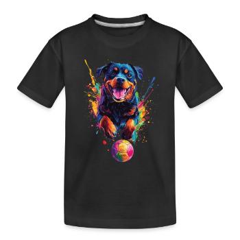 Rottweiler - Kinder Premium Bio T-Shirt - Schwarz - Vorne