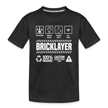 Maurer Multitasking Problem Solver Café - T-shirt bio Premium Enfant - noir - Devant