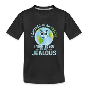 J’ai décidé de passer au vert Journée de la Terre - T-shirt bio Premium Enfant - noir - Devant