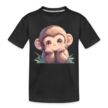 Macaque Macaque - Kids' Premium Organic T-Shirt - black - Front