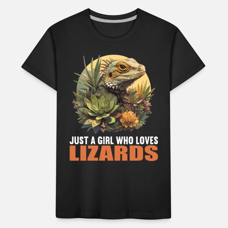 Eidechsen Eidechse Kinder Premium Bio T-Shirt